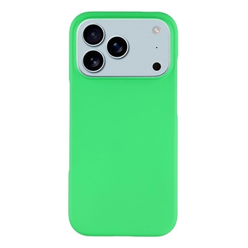 Carcasa de Plástico Engomado para iPhone 17 Pro - Verde