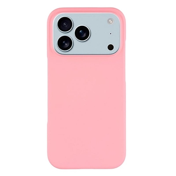 Carcasa de Plástico Engomado para iPhone 17 Pro Max - Rosa