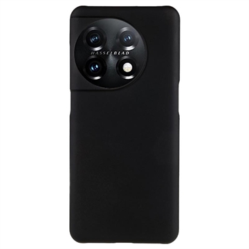 Carcasa de Plástico Engomado para OnePlus 11 - Negro