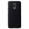 Carcasa de Plástico Engomado para OnePlus 6T - Negro