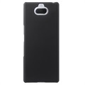 Carcasa de Plástico Engomado para Sony Xperia 10 - Negro