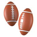 Rastreador GPS inteligente con forma de rugby - Apple Find My Compatible - Marrón
