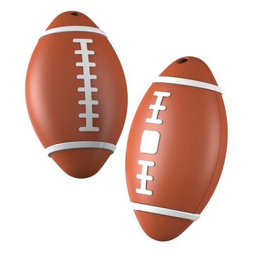 Rastreador GPS inteligente con forma de rugby - Apple Find My Compatible - Marrón