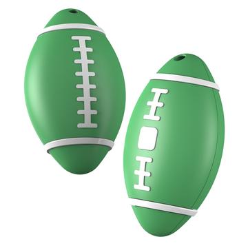 Rastreador GPS inteligente con forma de rugby - Apple Find My Compatible - Verde