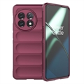 Carcasa de TPU Rugged para OnePlus 11 - Vino Tinto