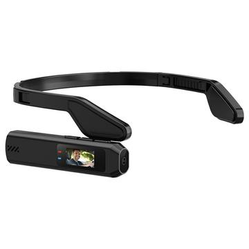 S111 Cámara portátil de visión en primera persona - Minigrabadora 2.7K Ultra HD - Negro