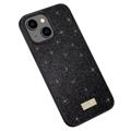 Carcasa Recubierta Serie Sulada Glitter para iPhone 14 Plus - Negro