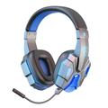 SY-T830 Auriculares Over-ear con cable / inalámbricos Luz LED Bluetooth Modo Dual Baja Latencia E-sports Gaming Auriculares - Azul