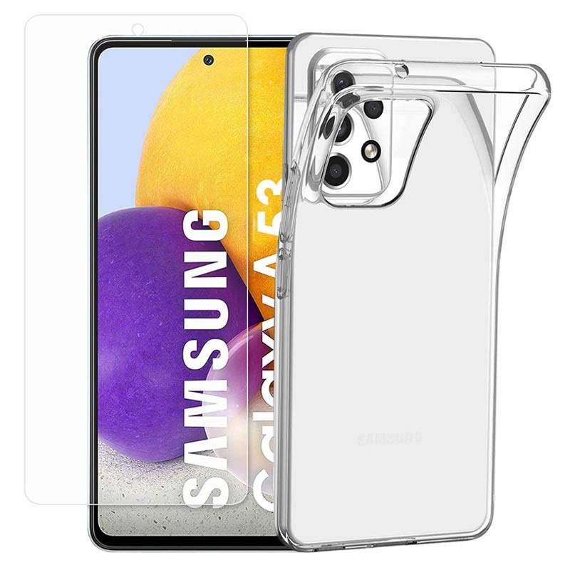 Funda de TPU & Protector de Pantalla Saii 2-en-1 para Samsung