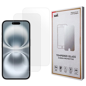 Protector de Pantalla Saii 3D Premium para iPhone 17 - 2 Unidades