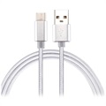 Cable USB-C Saii para carga / sincronización - 1.2m - Plateado