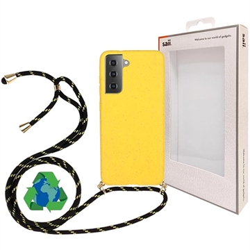 Carcasa Linea Eco Saii con Correa para Samsung Galaxy S21 5G - Amarillo