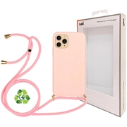 Carcasa Biodegradable Linea Eco Saii con Correa para iPhone 11 Pro - Rosa