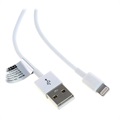 Cable conector Lightning / USB Saii para iPhone X/XR/XS max/6/6S/iPad Pro - Blanco