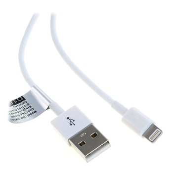 Cable conector Lightning / USB Saii para iPhone X/XR/XS max/6/6S/iPad Pro - Blanco