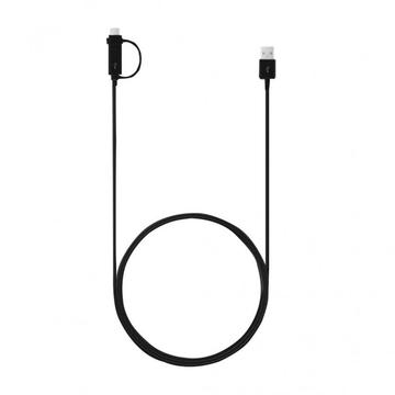 Cable combinado Samsung EP-DG950DBE - USB-C y MicroUSB - 1.4m - A granel