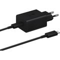 Cargador rápido de viaje Samsung y cable USB-C EP-T1510EBE - 15W - A granel - Negro