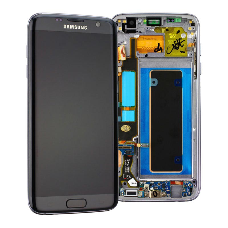 abrelatas Se asemeja Notable Carcasa Frontal & Pantalla LCD GH97-18533A para Samsung Galaxy S7 Edge