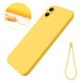 Funda de Silicona Liquid para Samsung Galaxy A05 - Amarillo