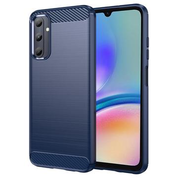 Carcasa de TPU Brushed para Samsung Galaxy A05s - Fibra de Carbono - Azul