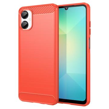Carcasa de TPU Brushed para Samsung Galaxy A06 5G - Fibra de Carbono