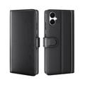 Funda de Cuero para Samsung Galaxy A06 5G - Estilo Cartera - Negro
