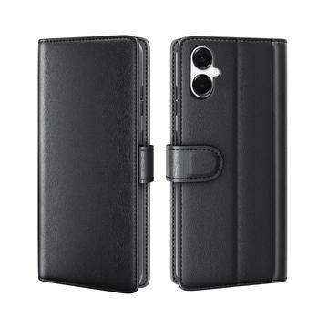 Funda de Cuero para Samsung Galaxy A06 5G - Estilo Cartera - Negro