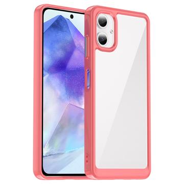Carcasa Híbrida Anti-Choque para Samsung Galaxy A06 - Rojo