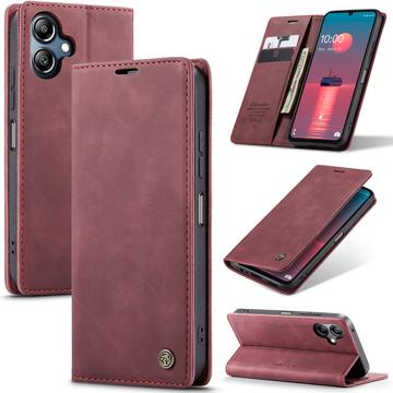 Funda Caseme Serie 013 para Samsung Galaxy A06 - Estilo Cartera - Vino Tinto