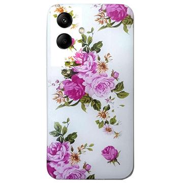 Carcasa de TPU Stylish Ultra Fina para Samsung Galaxy A06 - Flor rosa