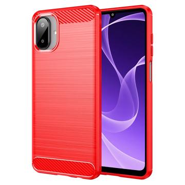 Carcasa de TPU Brushed para Samsung Galaxy A07 4G - Fibra de Carbono