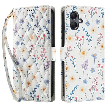 Funda Rómbica Floral de Cartera para Samsung Galaxy A07 4G