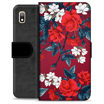 Funda Cartera Premium para Samsung Galaxy A10 - Flores Vintage