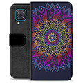 Funda Cartera Premium para Samsung Galaxy A12 - Mandala Colorida