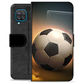 Funda Cartera Premium para Samsung Galaxy A12 - Fútbol