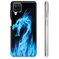 Funda de TPU para Samsung Galaxy A12 - Dragón de Fuego Azul