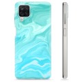 Funda de TPU para Samsung Galaxy A12 - Mármol Azul