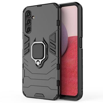 Carcasa Híbrida con Anillo Soporte para Samsung Galaxy A14/A14 5G - Negra
