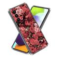 Carcasa de TPU Stylish Ultra Fina para Samsung Galaxy A15 - Flores Rojas