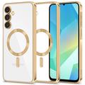 Funda Tech-Protect MagFlex para Samsung Galaxy A16 - Compatible con MagSafe - Transparente / Dorado