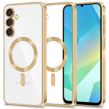 Funda Tech-Protect MagFlex para Samsung Galaxy A16 - Compatible con MagSafe - Transparente / Dorado