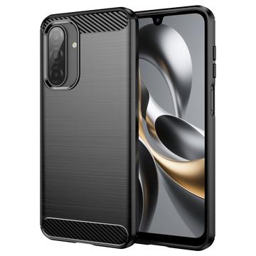 Carcasa de TPU Brushed para Samsung Galaxy A17 - Fibra de Carbono - Negro