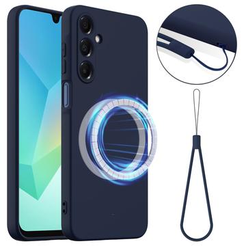 Funda de Silicona Líquida para Samsung Galaxy A17 - Compatible con MagSafe - Azul Oscuro