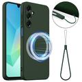 Funda de Silicona Líquida para Samsung Galaxy A17 - Compatible con MagSafe - Verde Oscuro