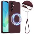 Funda de Silicona Líquida para Samsung Galaxy A17 - Compatible con MagSafe - Vino Tinto