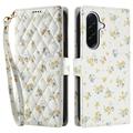 Funda Rómbica Floral de Cartera para Samsung Galaxy A17/A26