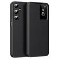 Funda Samsung Galaxy A17 Smart Clear View Flip con ranura para tarjetas - Negro