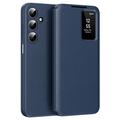 Funda Samsung Galaxy A17 Smart Clear View Flip con ranura para tarjetas - Zafiro