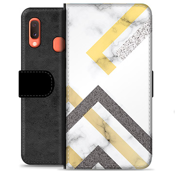 Funda Cartera Premium para Samsung Galaxy A20e - Mármol Abstracto