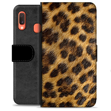 Funda Cartera Premium para Samsung Galaxy A20e - Leopardo